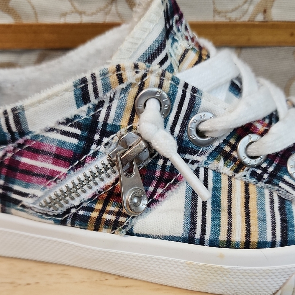 Plaid Blowfish Women's Sneakers - Picture 2 of 8